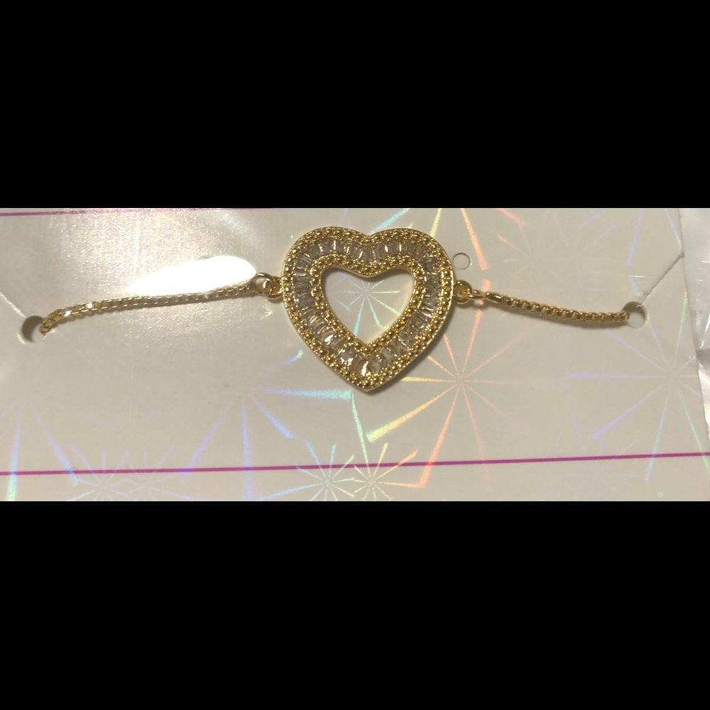 Gold plated adjustable bracelet
